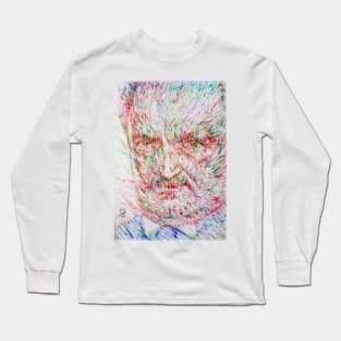 MARTIN HEIDEGGER watercolor and ink portrait Long Sleeve T-Shirt